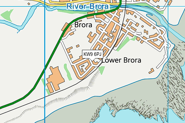 KW9 6PJ map - OS VectorMap District (Ordnance Survey)