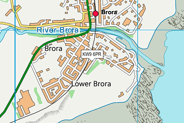 KW9 6PR map - OS VectorMap District (Ordnance Survey)