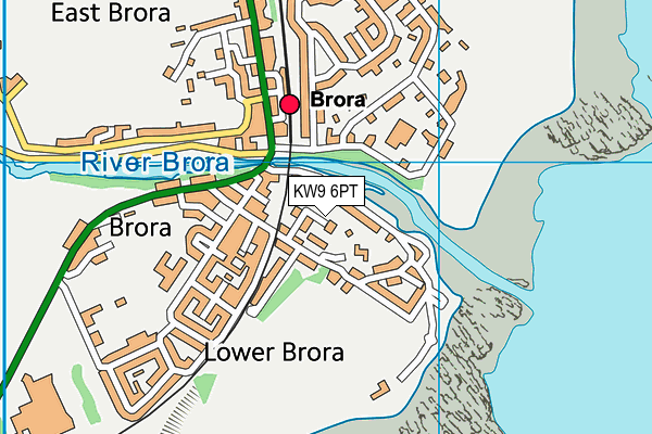 KW9 6PT map - OS VectorMap District (Ordnance Survey)