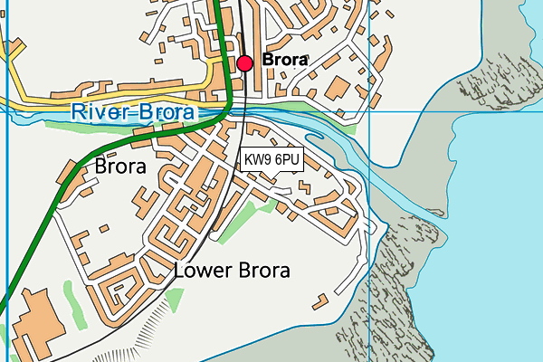 KW9 6PU map - OS VectorMap District (Ordnance Survey)