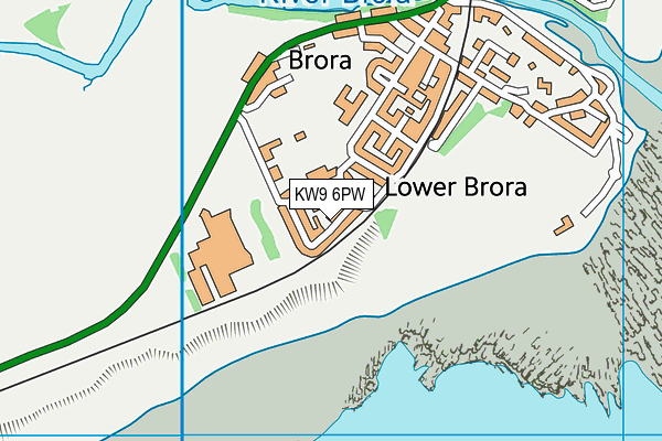 KW9 6PW map - OS VectorMap District (Ordnance Survey)