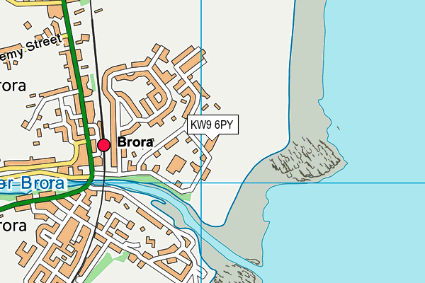 KW9 6PY map - OS VectorMap District (Ordnance Survey)