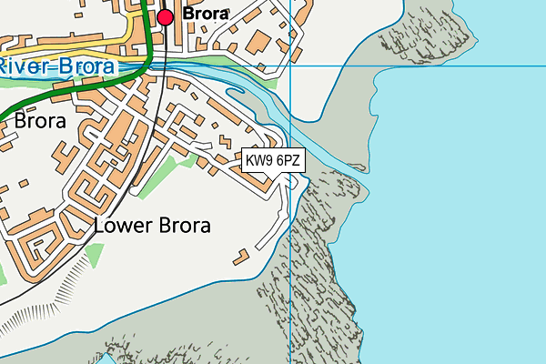 KW9 6PZ map - OS VectorMap District (Ordnance Survey)