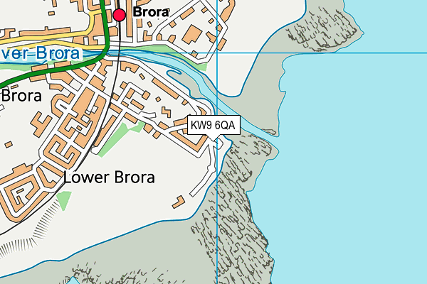 KW9 6QA map - OS VectorMap District (Ordnance Survey)