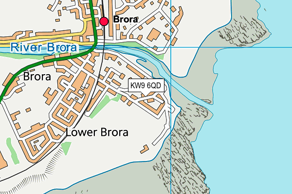 KW9 6QD map - OS VectorMap District (Ordnance Survey)