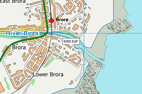 KW9 6QF map - OS VectorMap District (Ordnance Survey)