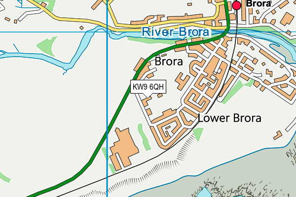 KW9 6QH map - OS VectorMap District (Ordnance Survey)