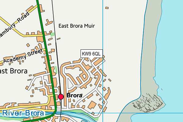 KW9 6QL map - OS VectorMap District (Ordnance Survey)