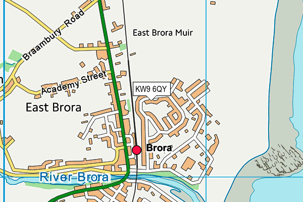 KW9 6QY map - OS VectorMap District (Ordnance Survey)