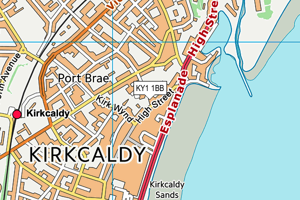 KY1 1BB map - OS VectorMap District (Ordnance Survey)