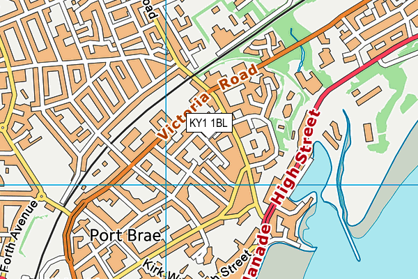 KY1 1BL map - OS VectorMap District (Ordnance Survey)