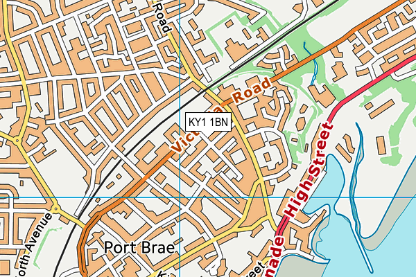KY1 1BN map - OS VectorMap District (Ordnance Survey)