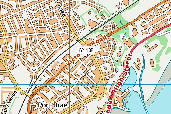 KY1 1BP map - OS VectorMap District (Ordnance Survey)