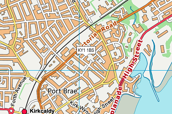 KY1 1BS map - OS VectorMap District (Ordnance Survey)