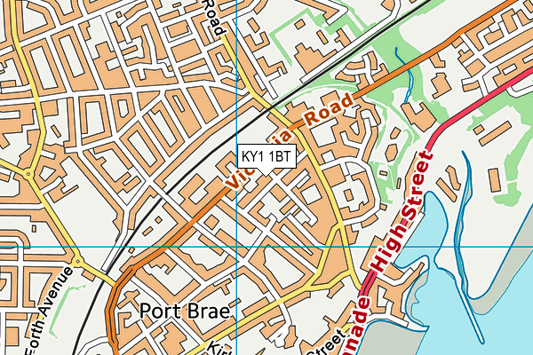 KY1 1BT map - OS VectorMap District (Ordnance Survey)
