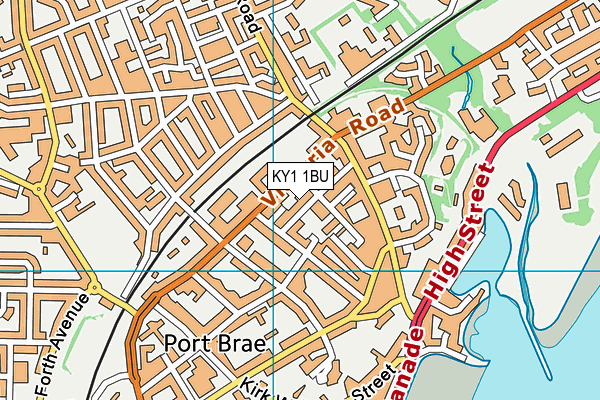 KY1 1BU map - OS VectorMap District (Ordnance Survey)