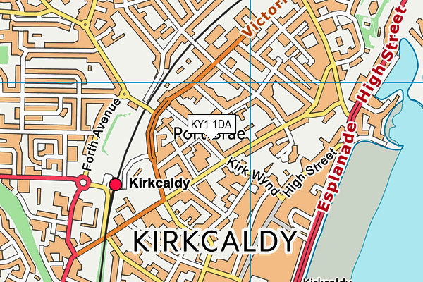 KY1 1DA map - OS VectorMap District (Ordnance Survey)