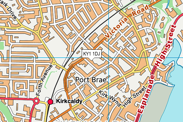 KY1 1DJ map - OS VectorMap District (Ordnance Survey)