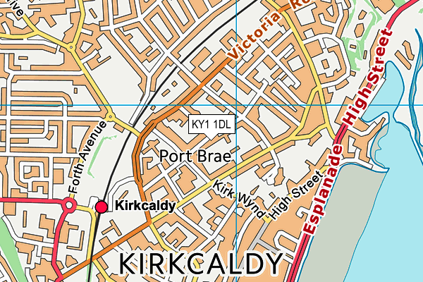 KY1 1DL map - OS VectorMap District (Ordnance Survey)