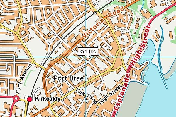 KY1 1DN map - OS VectorMap District (Ordnance Survey)