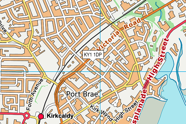 KY1 1DP map - OS VectorMap District (Ordnance Survey)