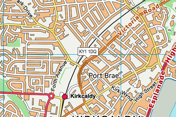 KY1 1DQ map - OS VectorMap District (Ordnance Survey)