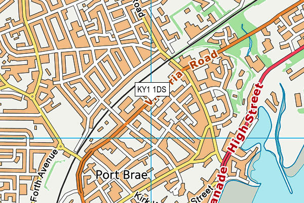 KY1 1DS map - OS VectorMap District (Ordnance Survey)