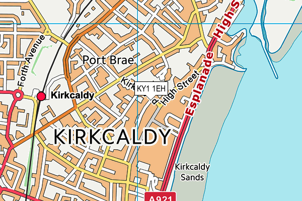 KY1 1EH map - OS VectorMap District (Ordnance Survey)