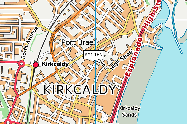 KY1 1EN map - OS VectorMap District (Ordnance Survey)