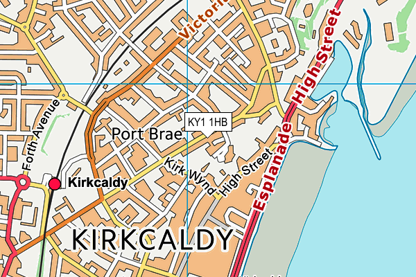 KY1 1HB map - OS VectorMap District (Ordnance Survey)