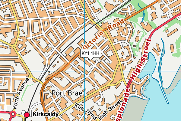 KY1 1HH map - OS VectorMap District (Ordnance Survey)