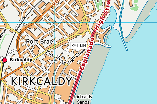 KY1 1JH map - OS VectorMap District (Ordnance Survey)