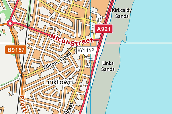 KY1 1NP map - OS VectorMap District (Ordnance Survey)