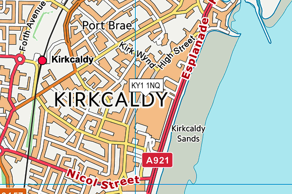 KY1 1NQ map - OS VectorMap District (Ordnance Survey)