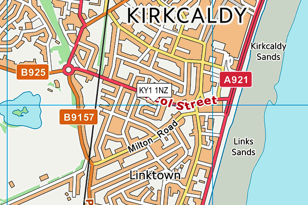 KY1 1NZ map - OS VectorMap District (Ordnance Survey)
