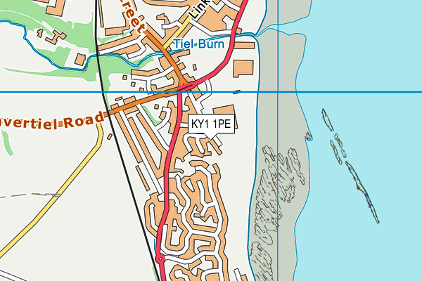 KY1 1PE map - OS VectorMap District (Ordnance Survey)