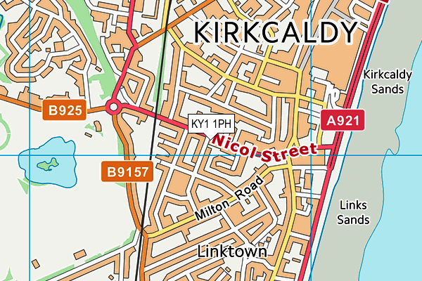 KY1 1PH map - OS VectorMap District (Ordnance Survey)