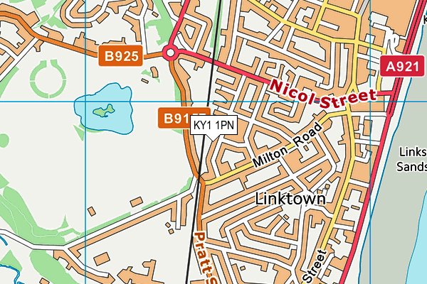 KY1 1PN map - OS VectorMap District (Ordnance Survey)