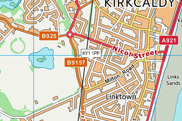 KY1 1PP map - OS VectorMap District (Ordnance Survey)