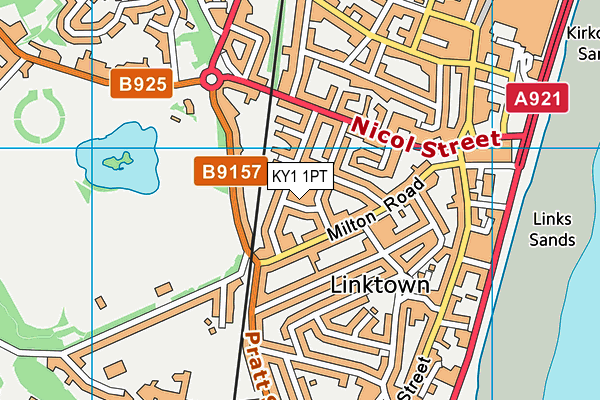 KY1 1PT map - OS VectorMap District (Ordnance Survey)