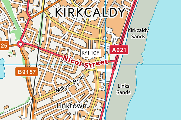 KY1 1QF map - OS VectorMap District (Ordnance Survey)