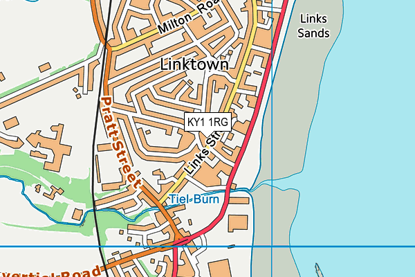 KY1 1RG map - OS VectorMap District (Ordnance Survey)