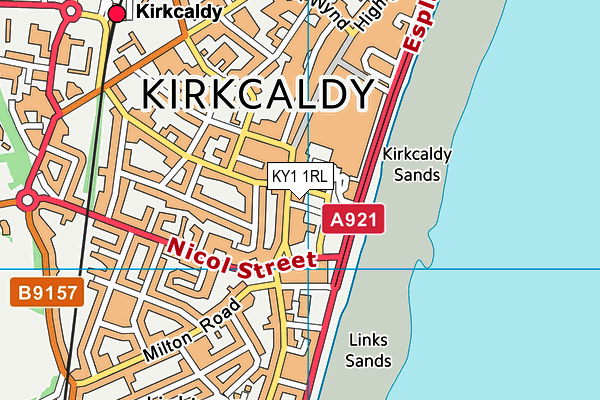 KY1 1RL map - OS VectorMap District (Ordnance Survey)