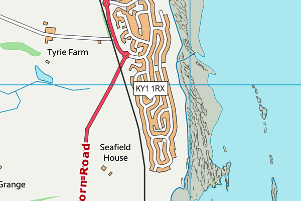 KY1 1RX map - OS VectorMap District (Ordnance Survey)