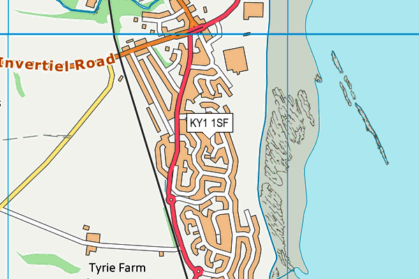 KY1 1SF map - OS VectorMap District (Ordnance Survey)