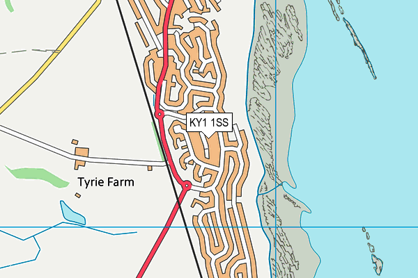 KY1 1SS map - OS VectorMap District (Ordnance Survey)