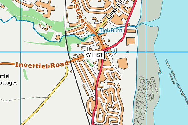 KY1 1ST map - OS VectorMap District (Ordnance Survey)