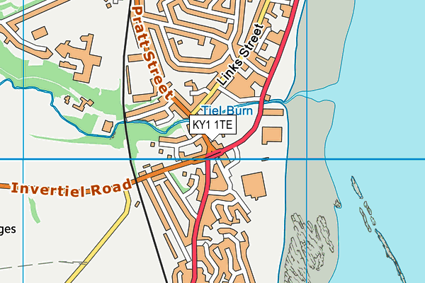 KY1 1TE map - OS VectorMap District (Ordnance Survey)