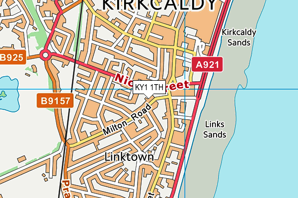 KY1 1TH map - OS VectorMap District (Ordnance Survey)