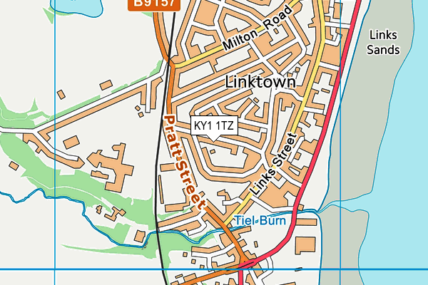 KY1 1TZ map - OS VectorMap District (Ordnance Survey)